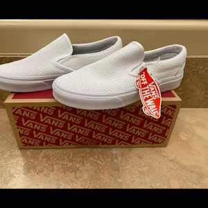 White leather vans